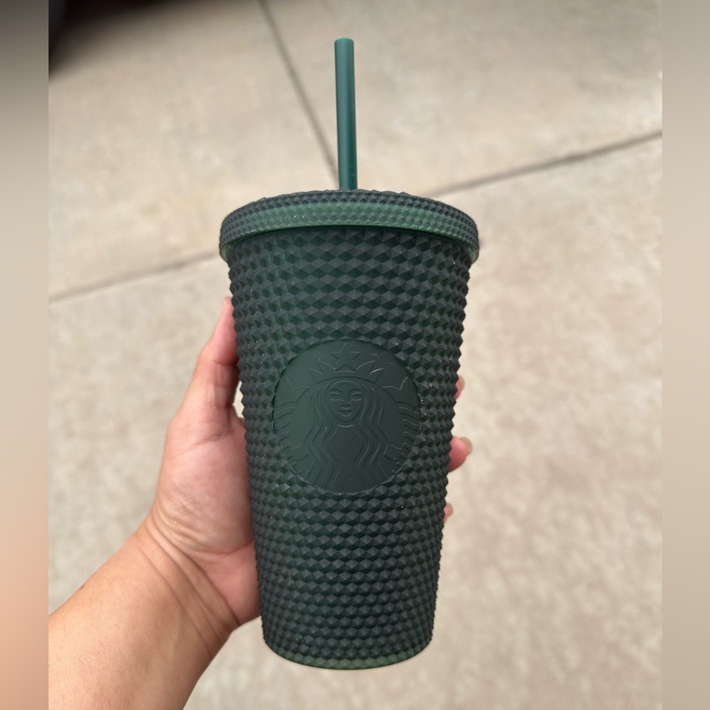 Starbucks Grande Dark Green Textured Tumbler